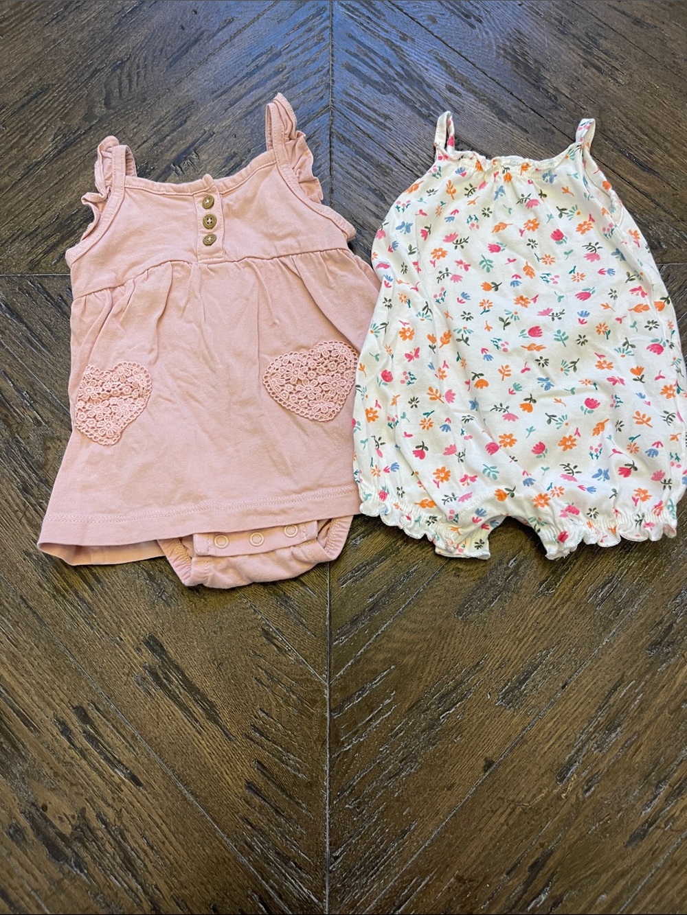 Carter's Light Pink Baby Romper Set - 2-Pack